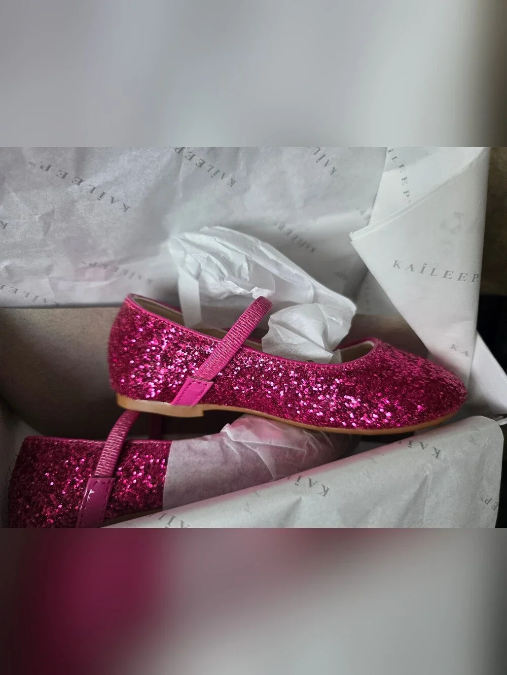 Girls' Glitter Mary Jane Dress Shoes - Hot Pink - 10K